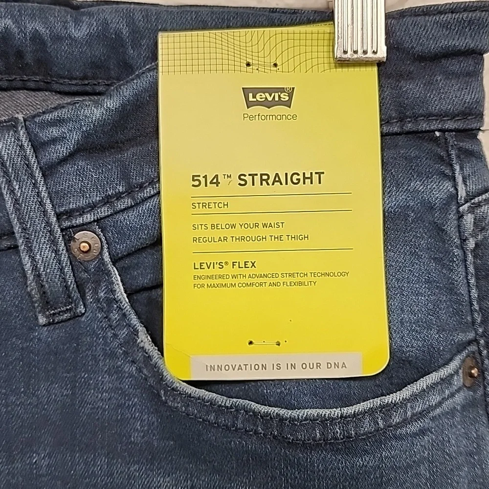 NWT Levi"s 514 Straight Flex Men Jean SZ. 32x32 Stretch - Picture 5 of 8